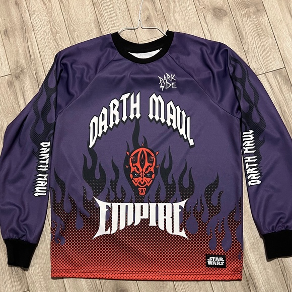 Star Wars Darth Maul Motocross Jersey - BoxLunch Exclusive size s/m - Picture 1 of 4